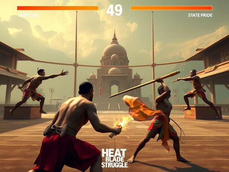 Heat Blade Struggle Martial Arts Academies showing Kalaripayattu training